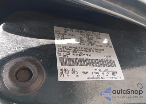 2003 Ford Expedition Xlt z USA, uszkodzony, nr VIN 1FMRU15W23LB23893